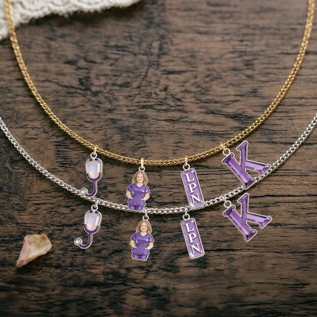 Amazing Nurse - Personalized Nurse Metal Necklaces With Pendants