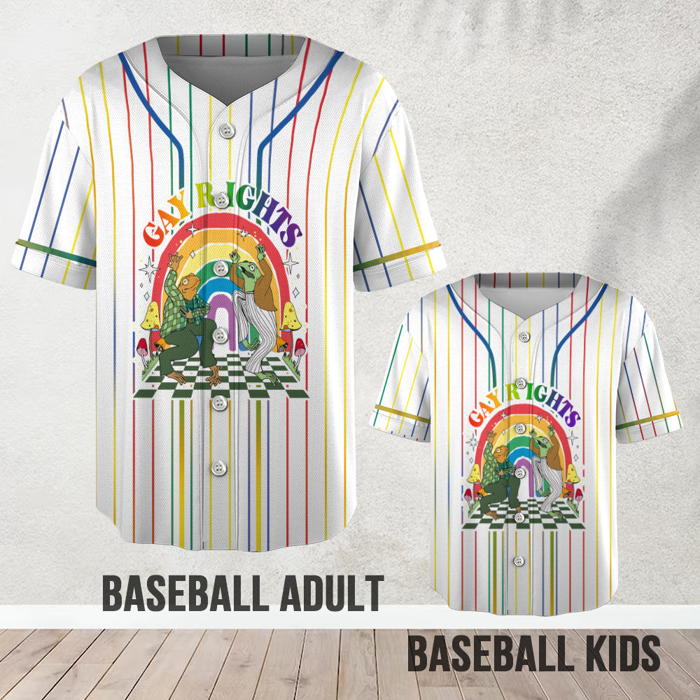Gay Right - Personalized LGBT Support Baseball Jersey