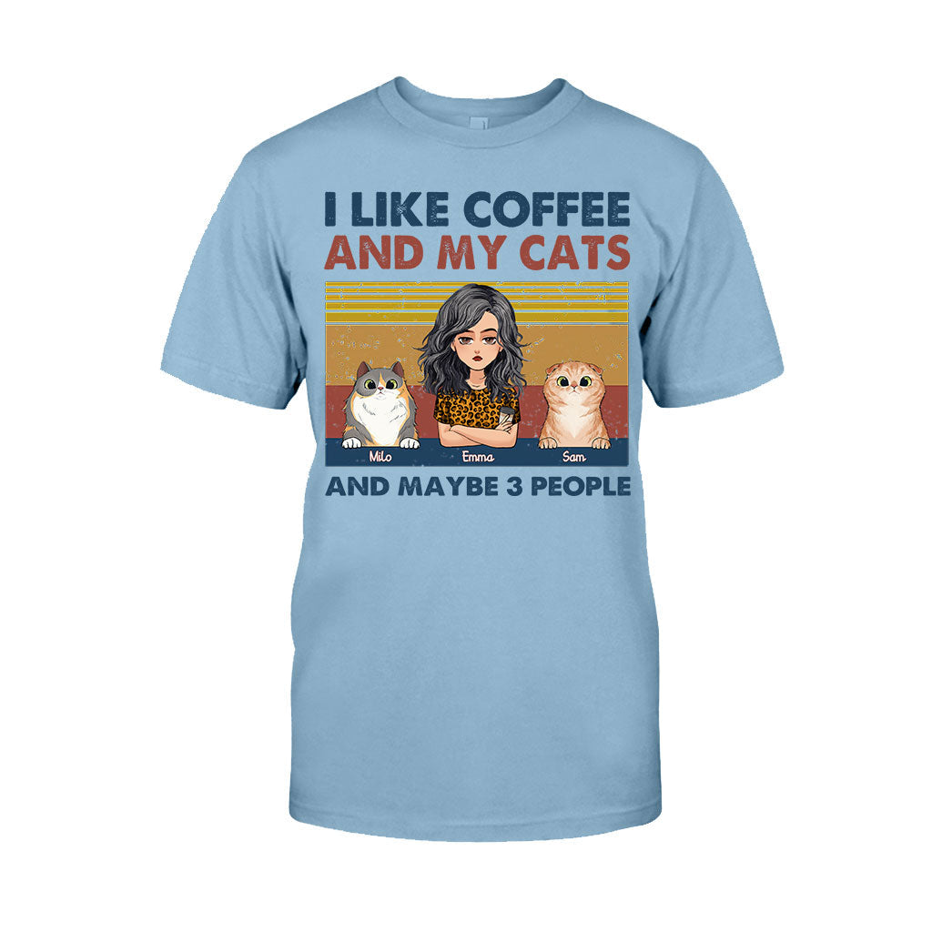 I Like Coffee And My Dog - Dog gift for cat lover - Personalized T-shirt And Hoodie