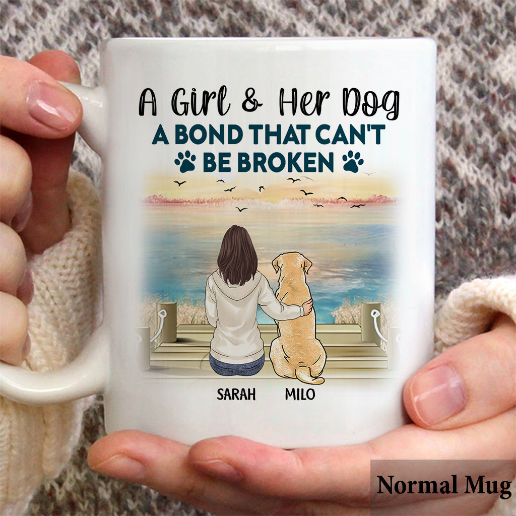 A Bond That Can't Be Broken - Personalized Dog Mug
