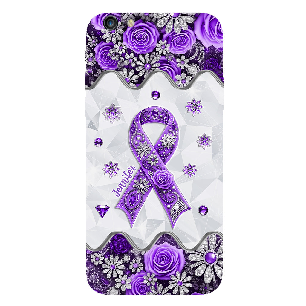 Cancer Awareness - Personalized Pancreatic Cancer Awareness Full Print Phone Case