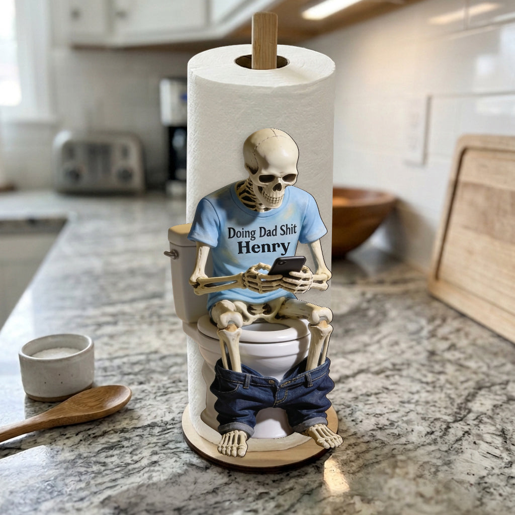 Doing Dad Sh*t - Personalized Father Paper Towel Stand