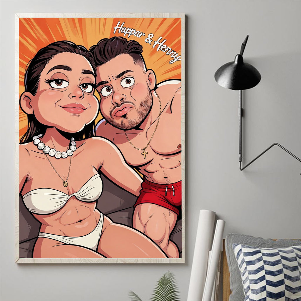 Custom Any Photo - Personalized Couple Canvas And Poster