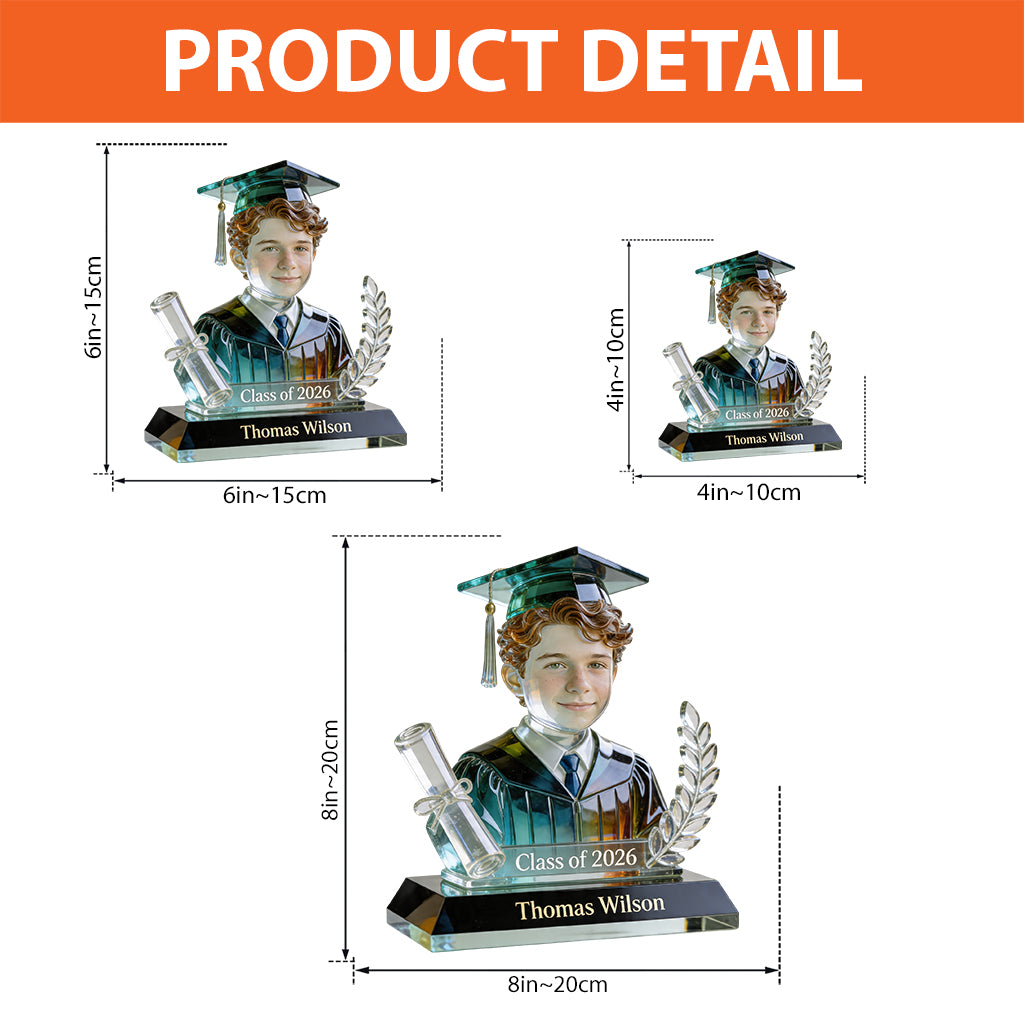 Custom Any Photo - Personalized Graduation Custom Shaped Acrylic Plaque