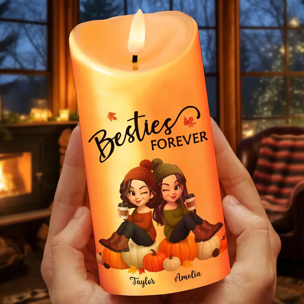 Custom Flameless LED Candle with Personalized Design