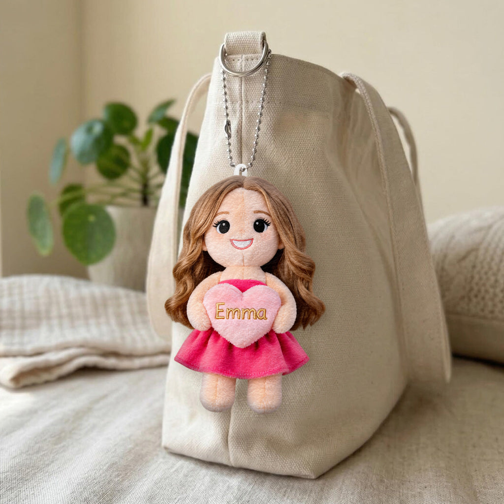 Custom Any Photo Unique Charm - Personalized Self Love Plush Keychain