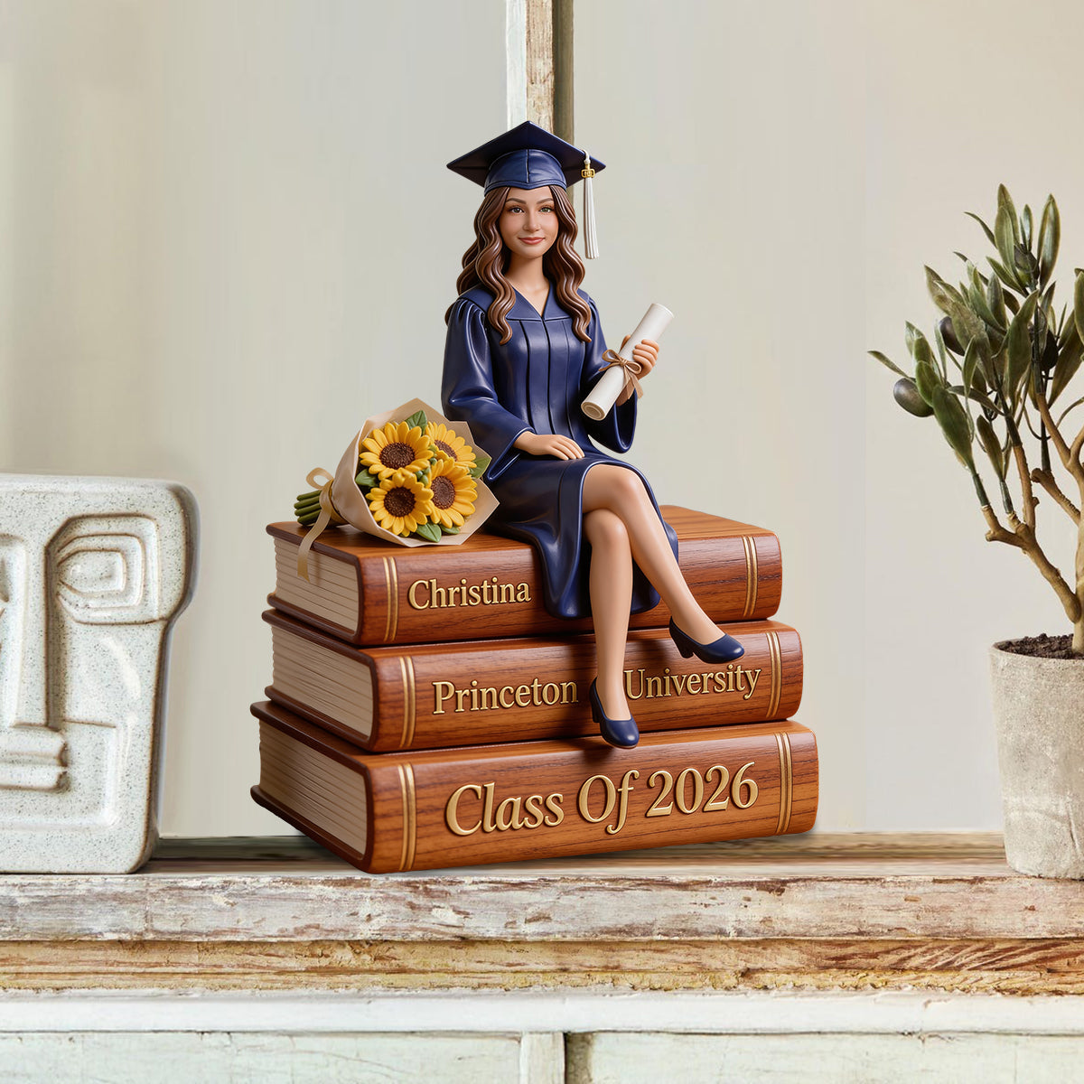Look Who's Graduated - Personalized Graduation Custom Shaped Wood Plaque