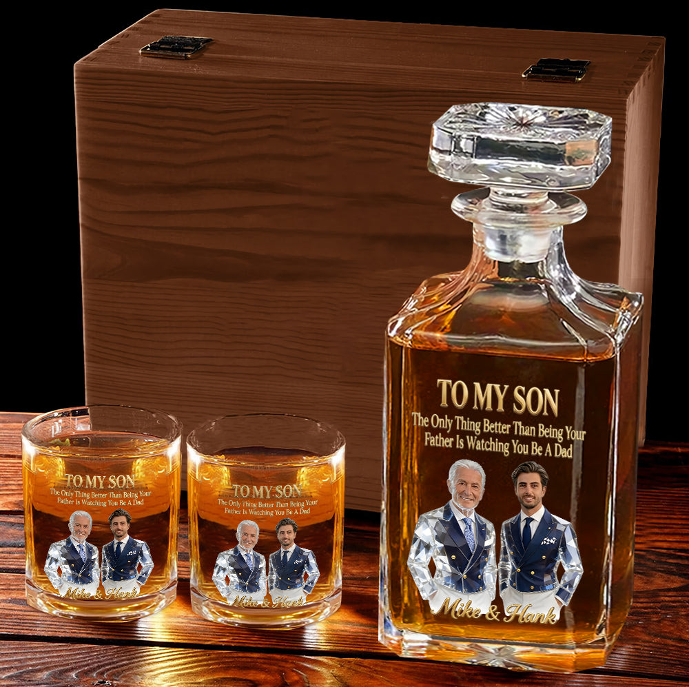 Cool Gift For Dad, Father's Day Gift - Personalized Father Whiskey Glass