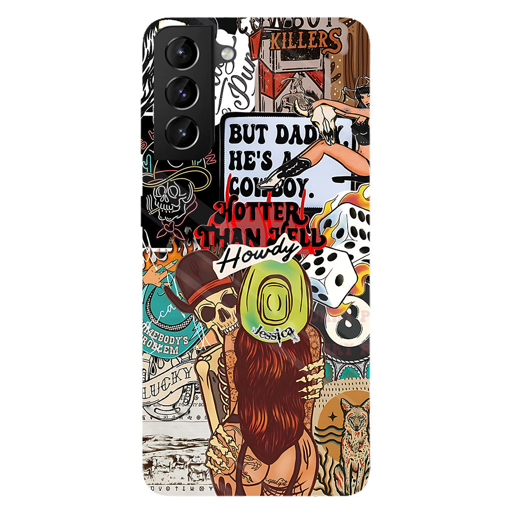 Howdy Cowgirl - Personalized Cowgirl Full Print Phone Case