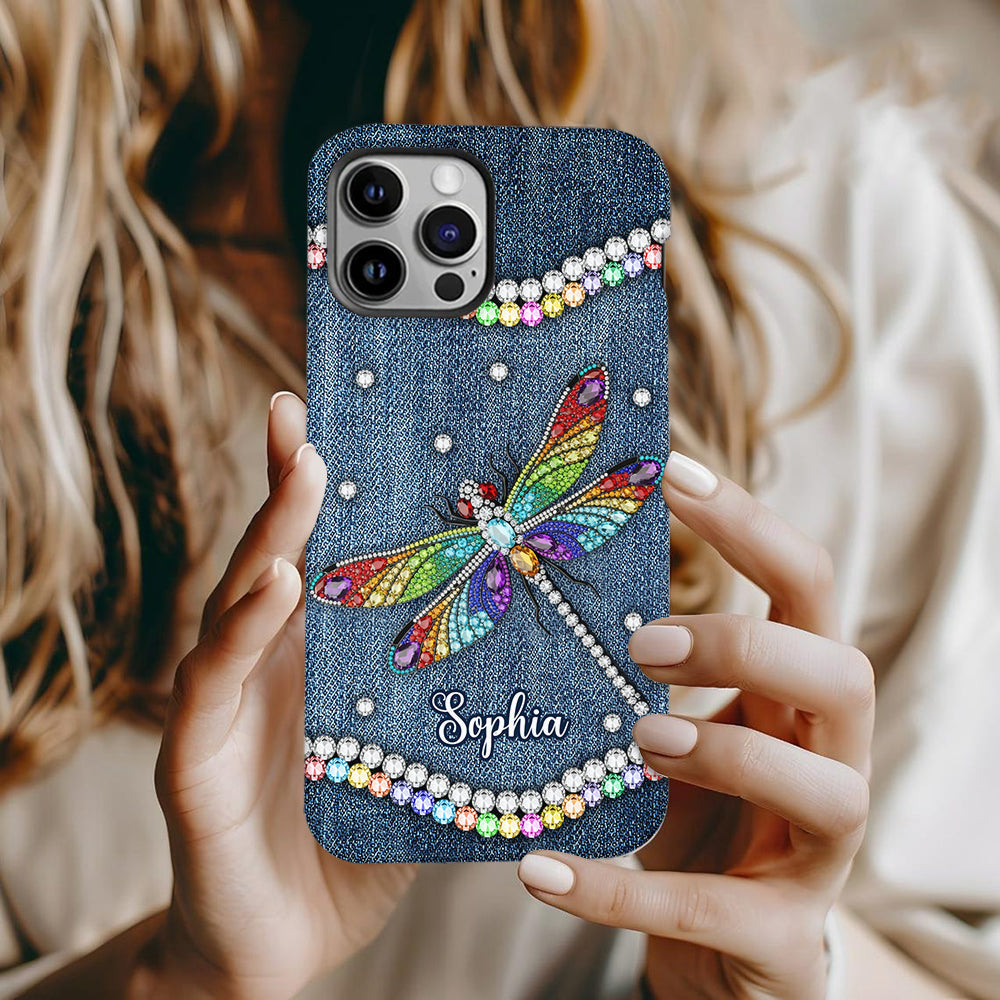 Beautiful Dragonfly - Personalized Dragonfly Full Print Phone Case