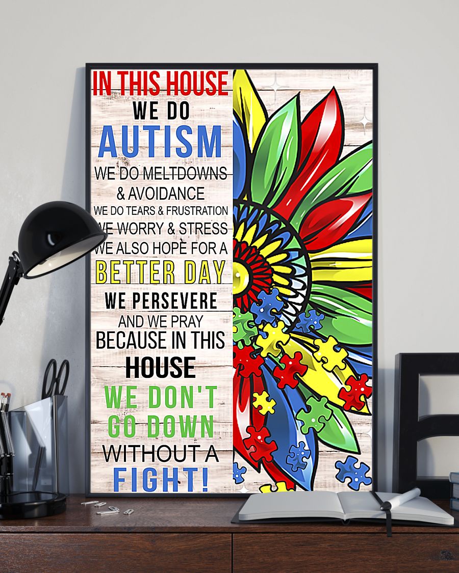 In This House We Do Autism - Autism Awareness Poster 0921