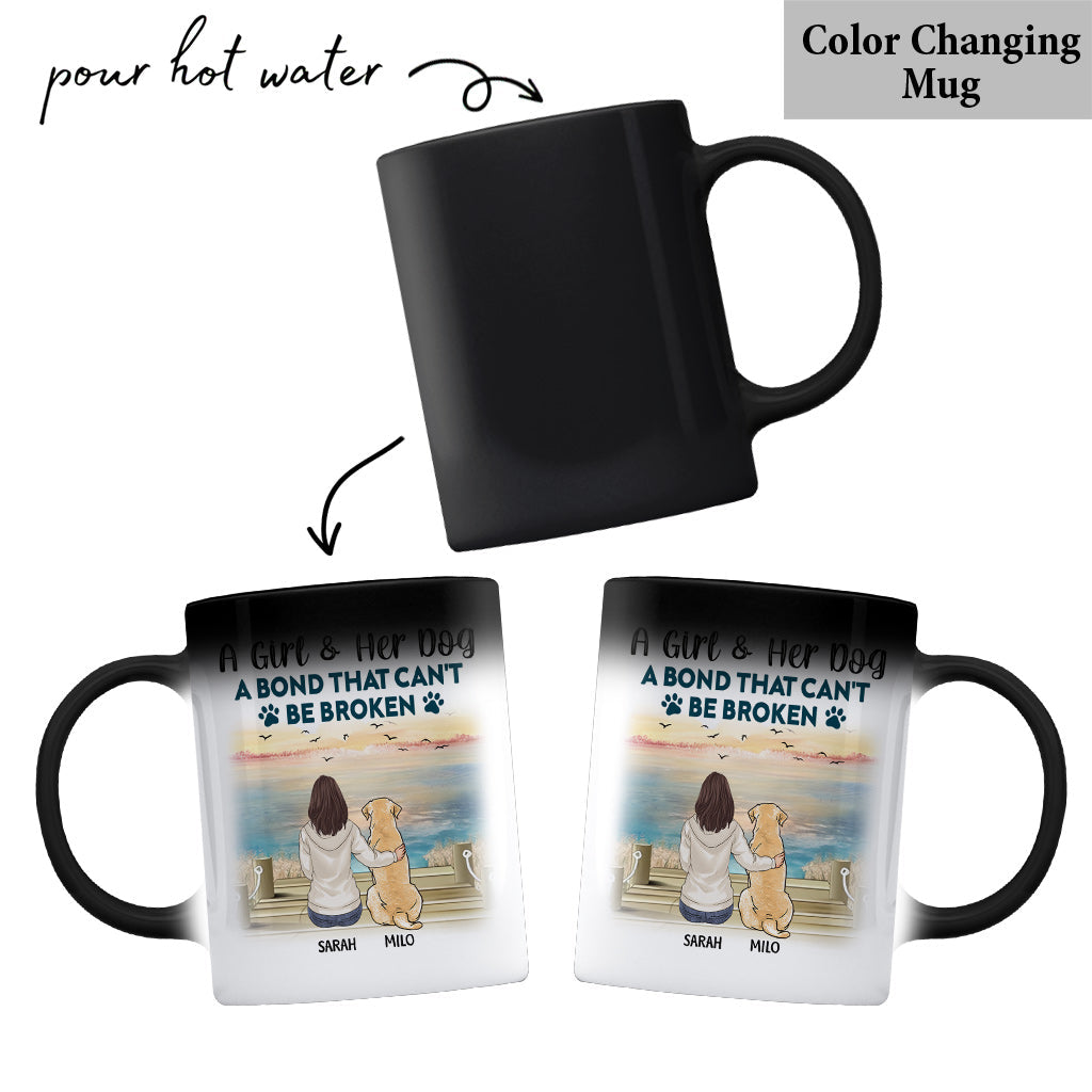 A Bond That Can't Be Broken - Personalized Dog Mug