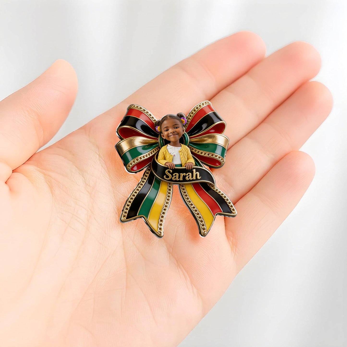 Celebrating Freedom 1865 - Personalized Juneteenth 3D Embossed Enamel Pin