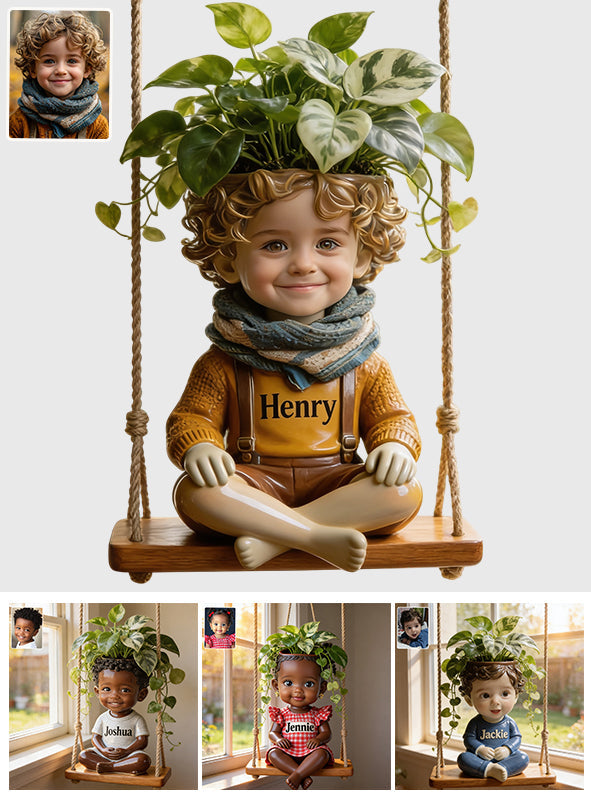Little Bloom Swing - Personalized Kid Hanging Pot