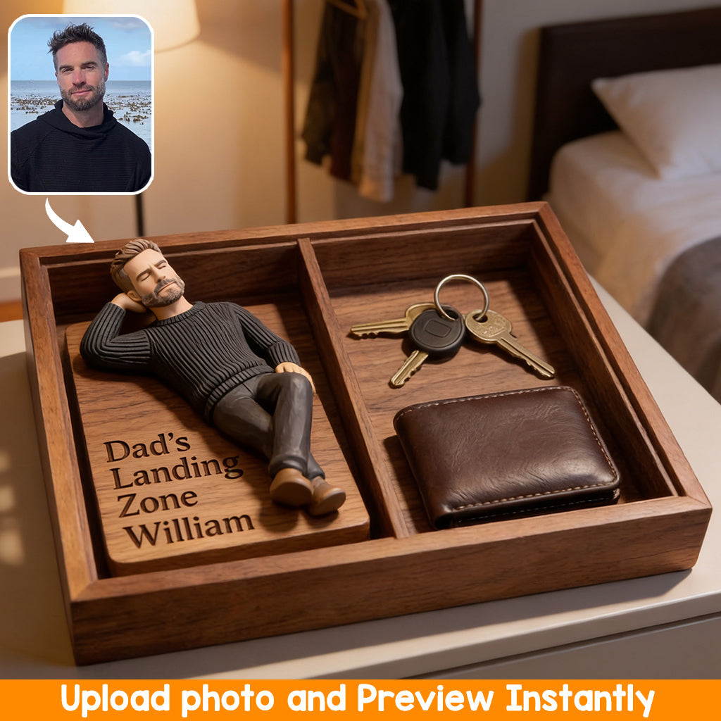 Custom Any Photo - Personalized Father Catch-All Tray