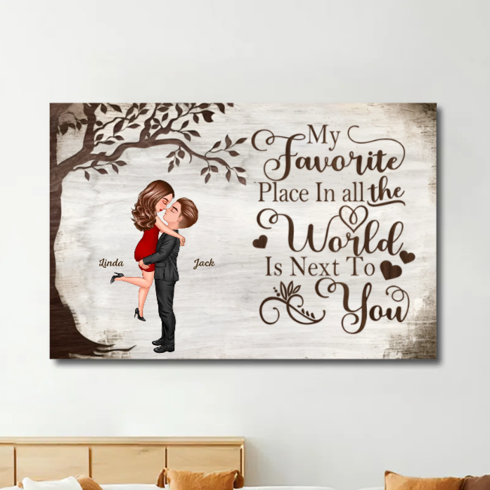 Personalized Couple Poster – Custom Love Memory Keepsake Gift