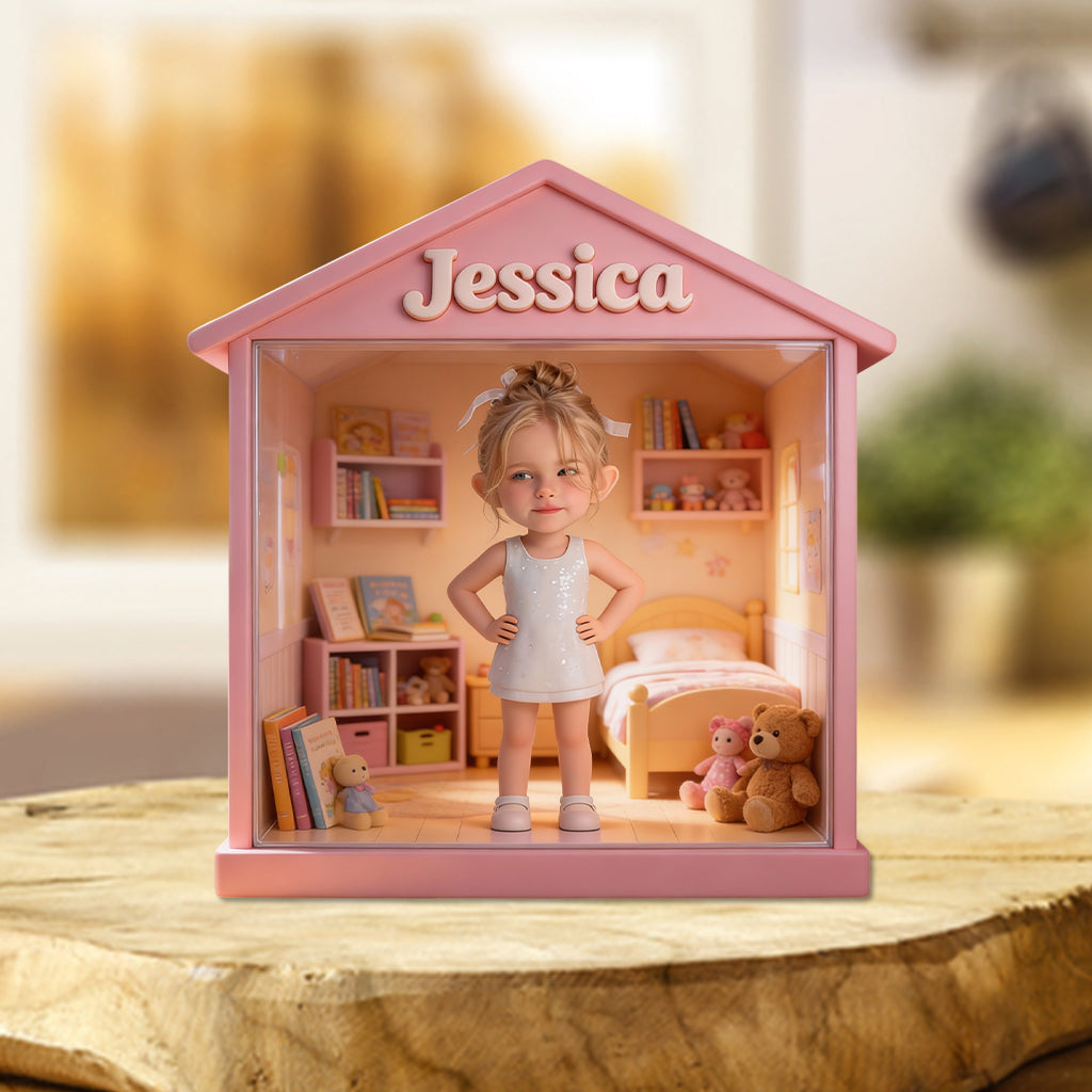 Kid House - Personalized Kid Custom Shaped Acrylic Plaque