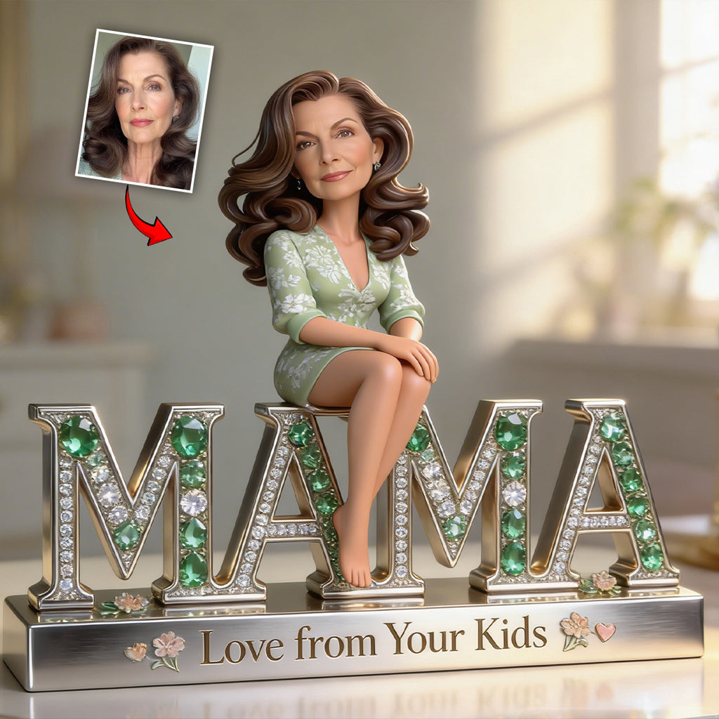 Custom Any Photo Best Gift For Mom, Grandma - Personalized Mother Custom Shaped Acrylic Plaque