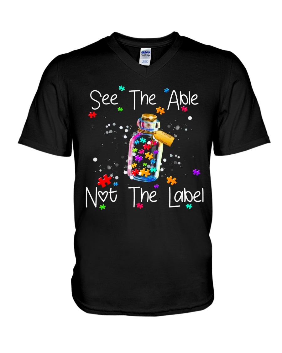 Autism See The Able Not The Label - Autism Awareness T-shirt and Hoodie 0921