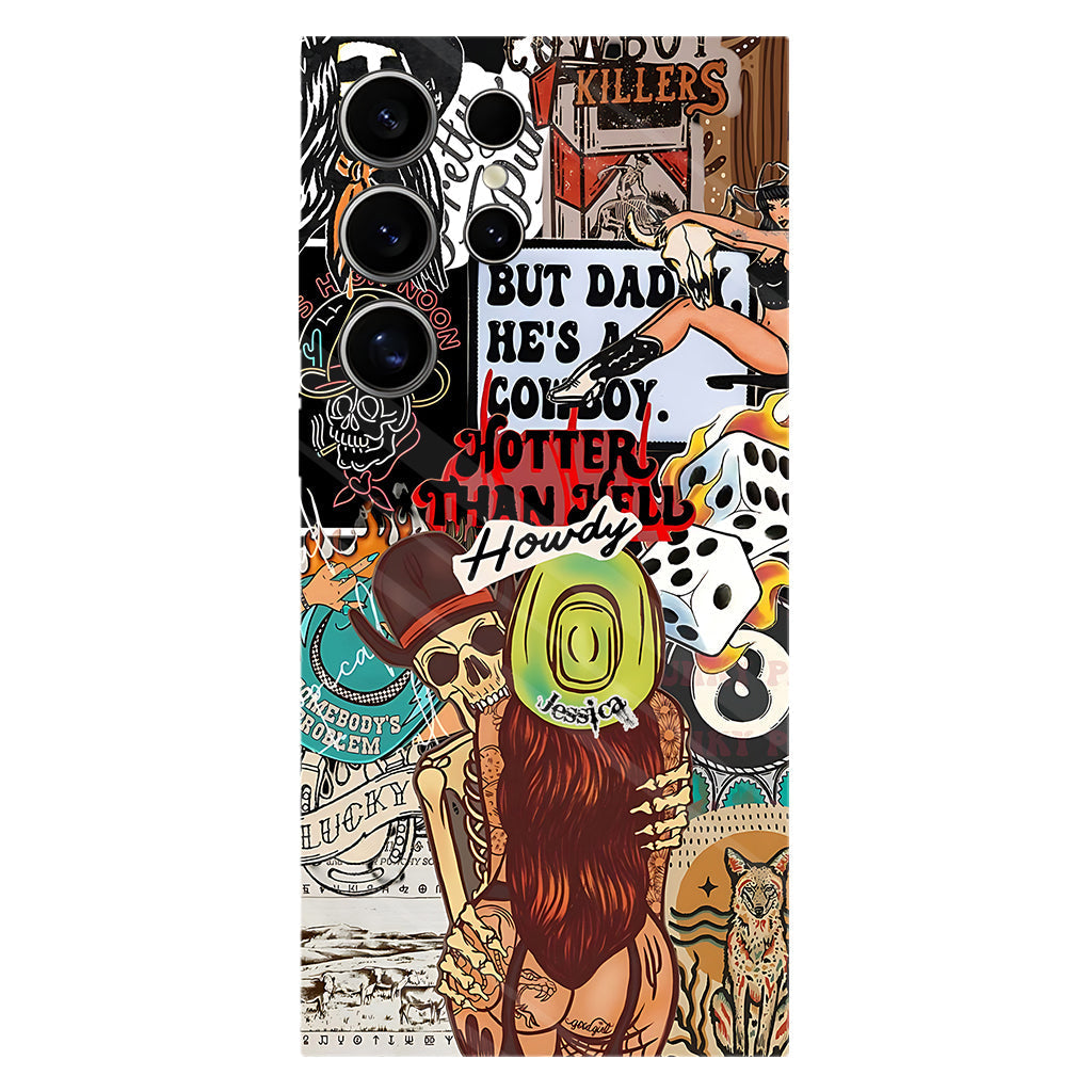 Howdy Cowgirl - Personalized Cowgirl Full Print Phone Case
