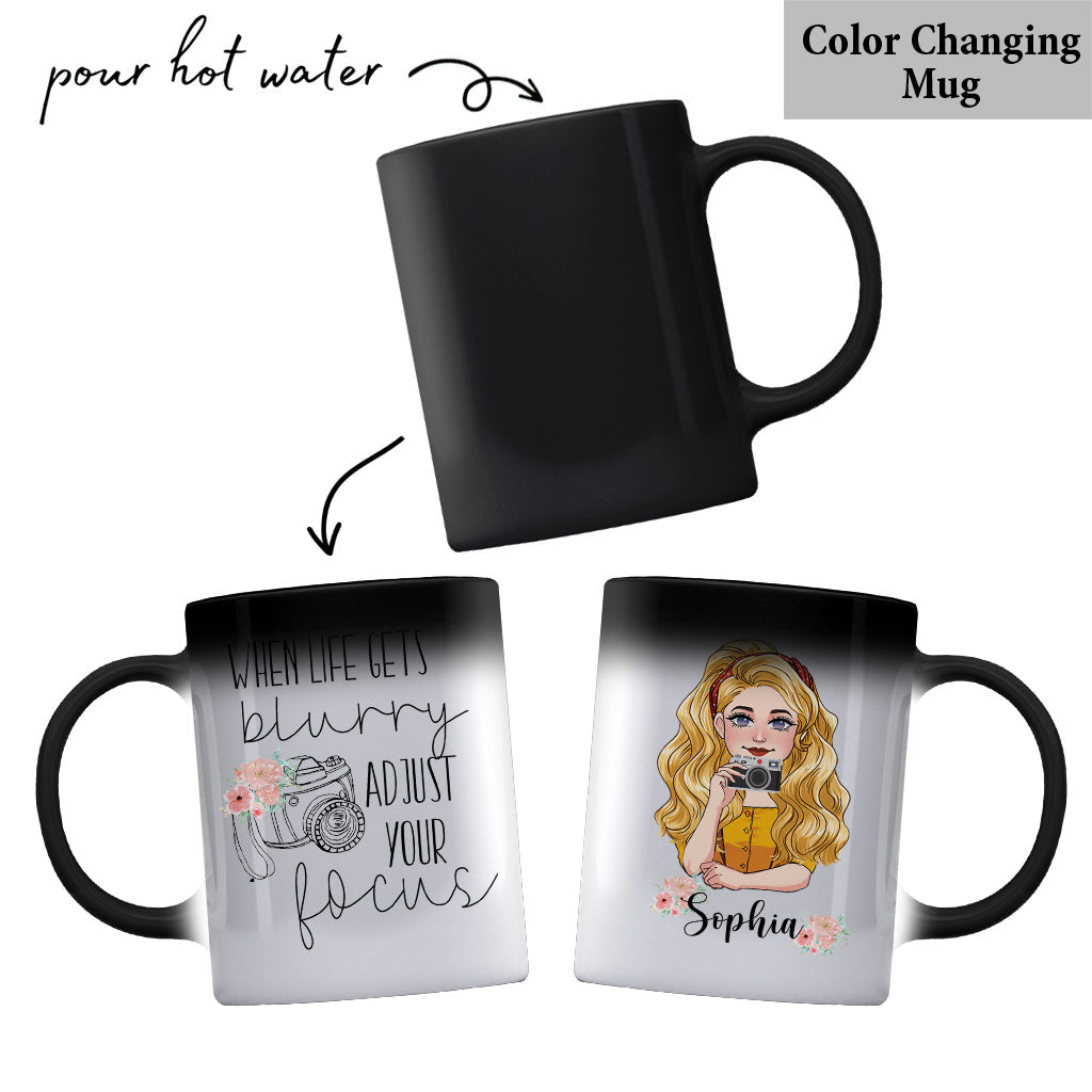 Adjust Your Focus - Personalized Photography Mug
