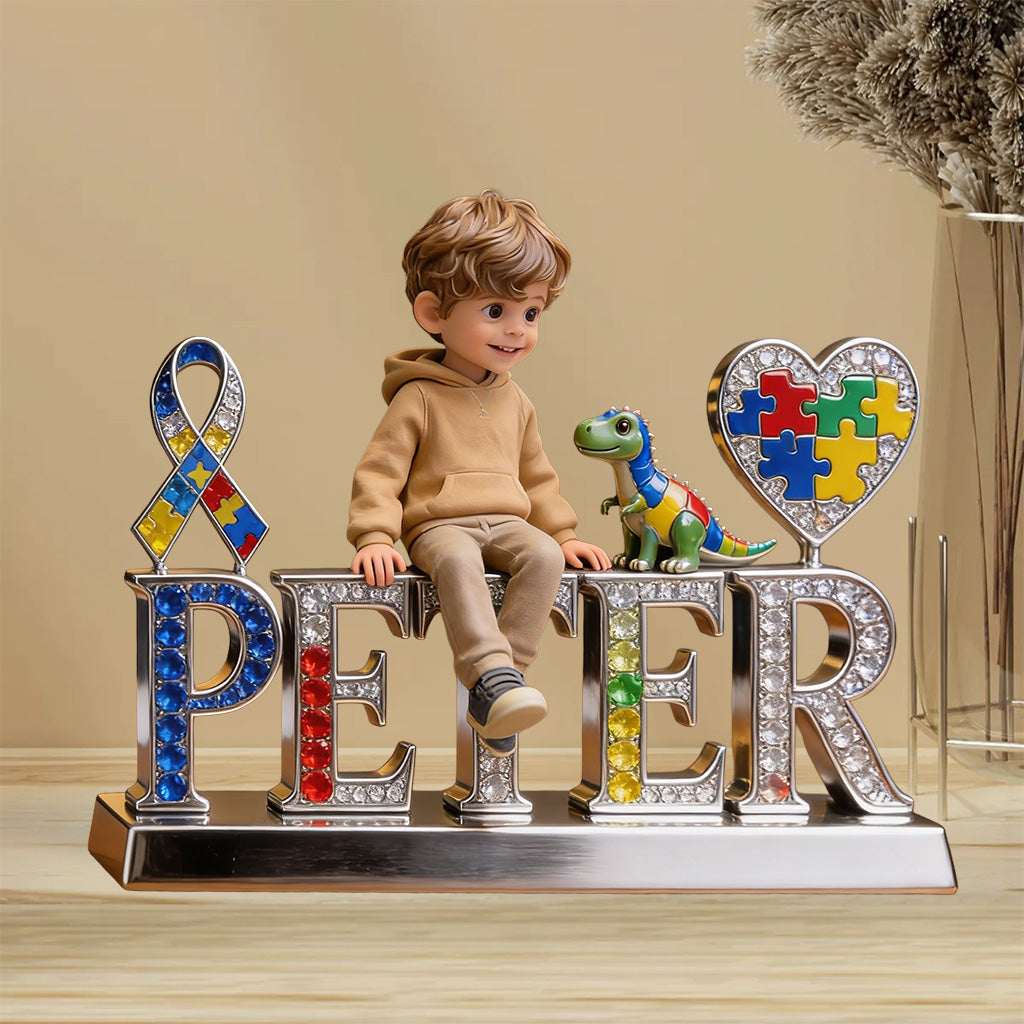 Autism Awareness - Personalized Autism Awareness Custom Shaped Acrylic Plaque