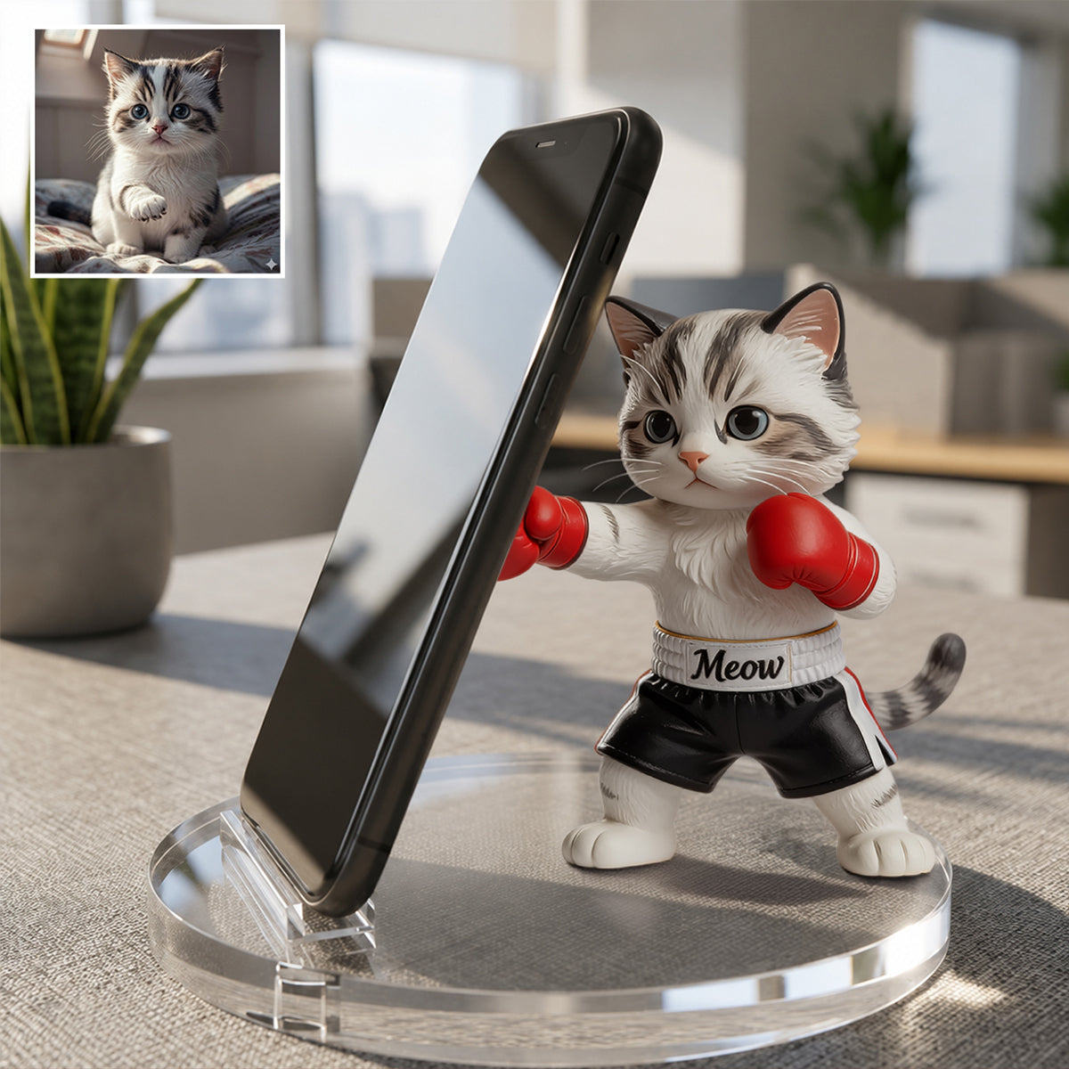 Gift For Pet Owner Dog Dad Dog Mom - Personalized Dog Phone/ Tablet Holder Stand