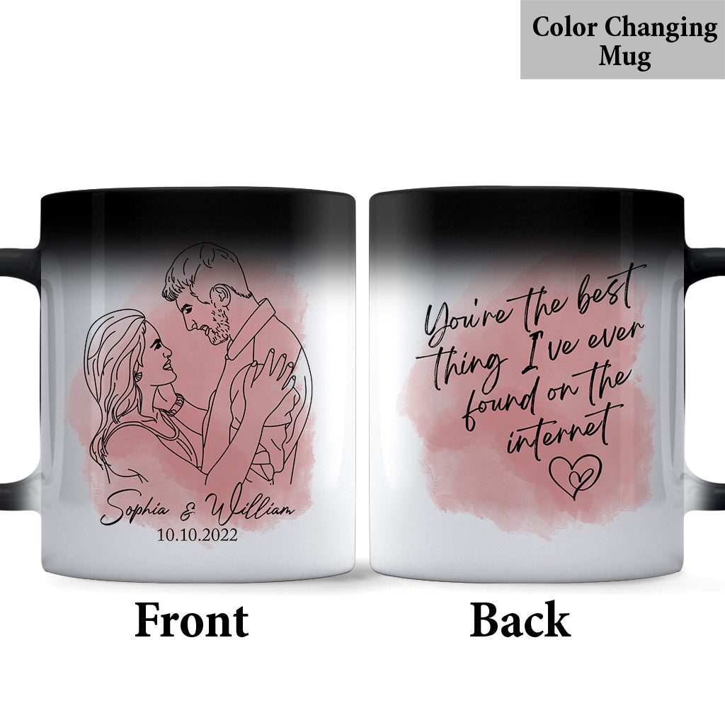 Best Thing On the Internet - Personalized Husband And Wife Mug