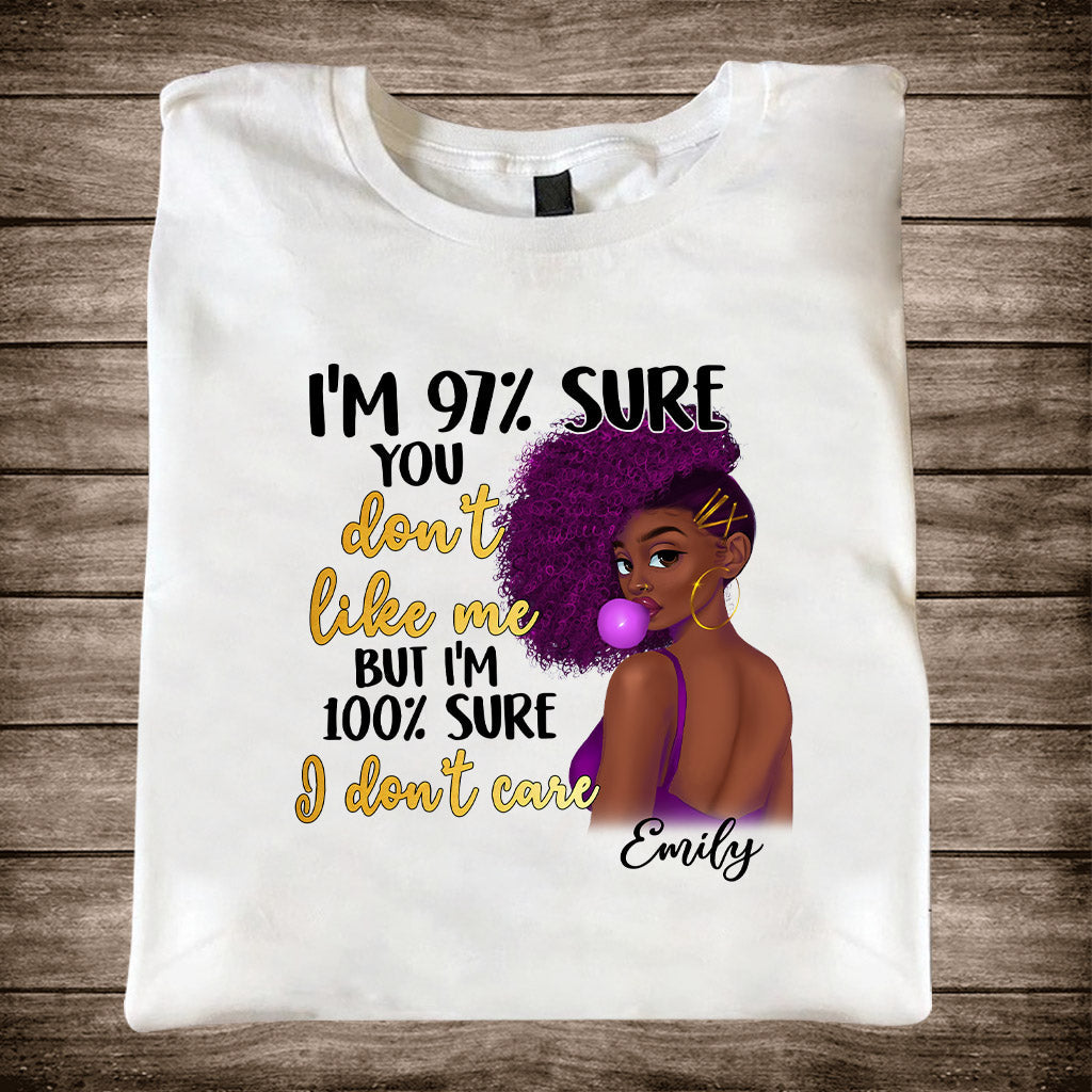 I Don't Care - Personalized African American T-shirt And Hoodie