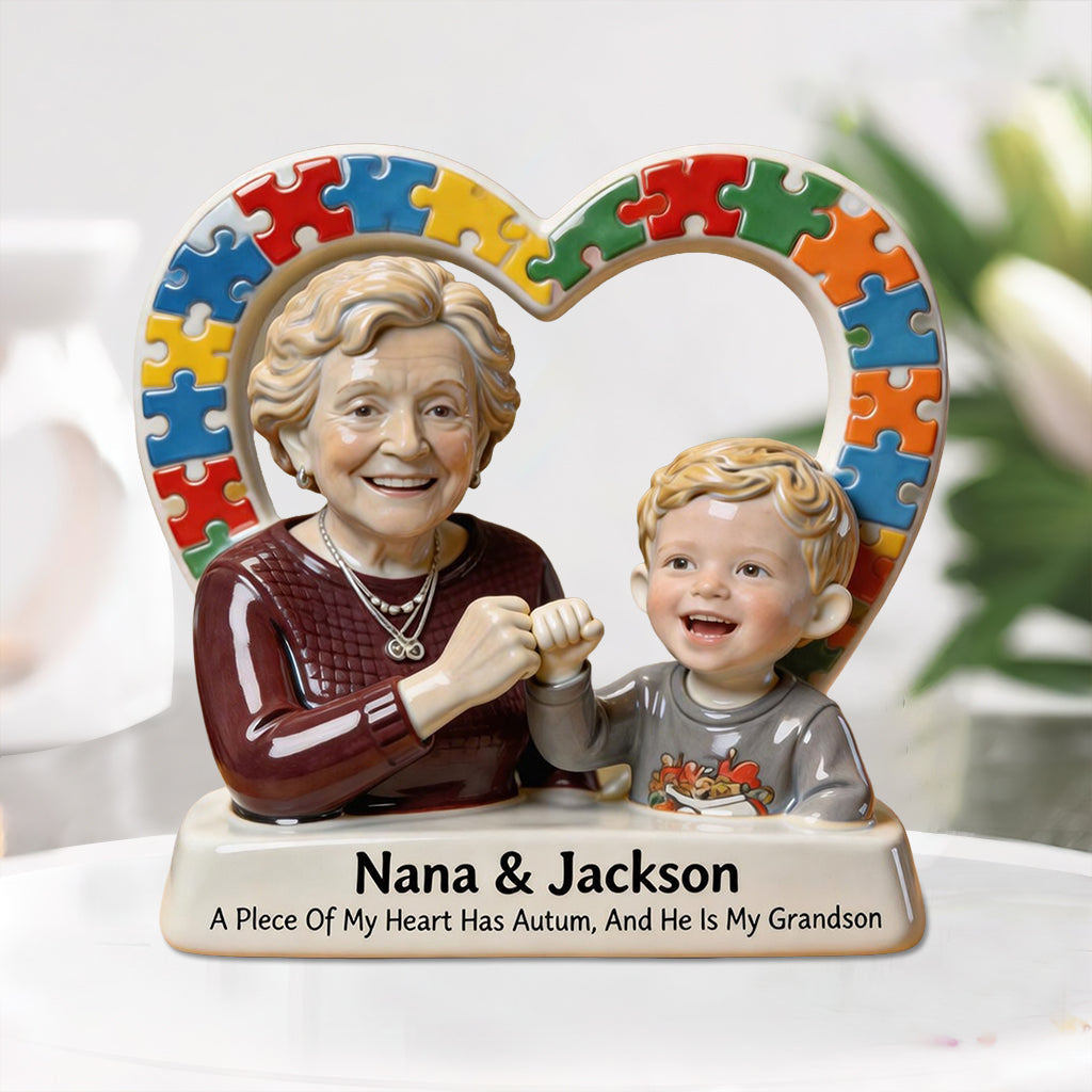 Autism Kid - Personalized Autism Awareness Custom Shaped Acrylic Plaque