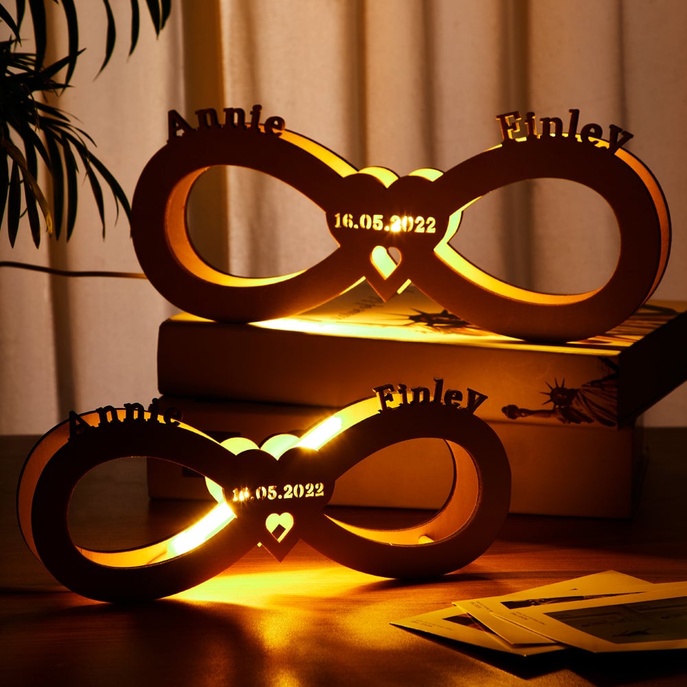 Forever In My Heart - Personalized Couple Infinity Lamp
