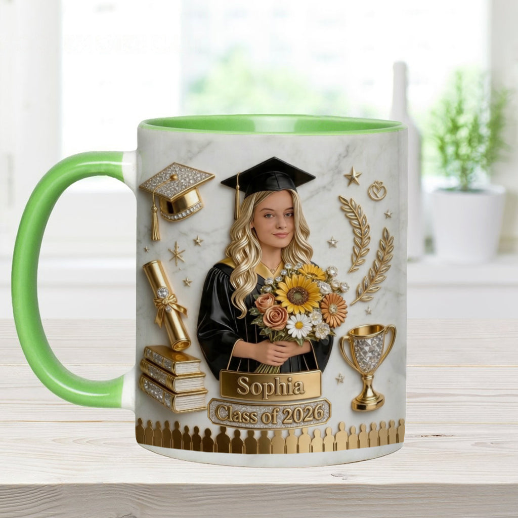 Happy Graduation! - Personalized Graduation Accent Mug