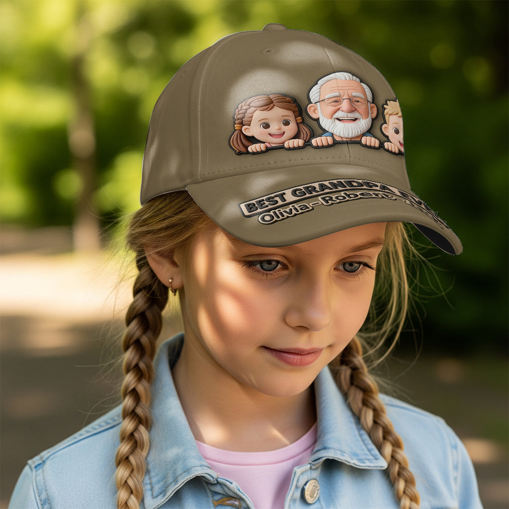 Dad Grandpa Gift Custom From Photo - Personalized Father Classic Cap
