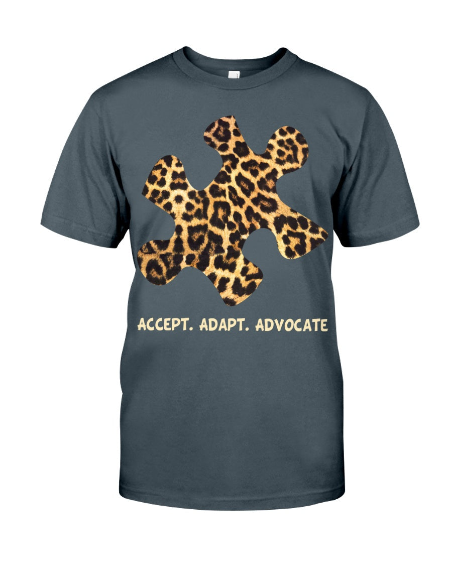 Accept Adapt Advocate - Autism Awareness T-shirt and Hoodie 0520