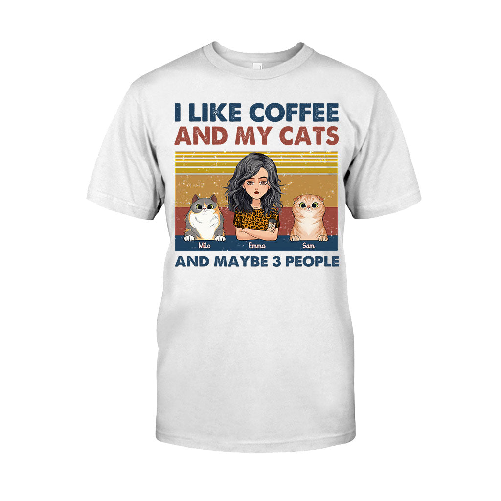 I Like Coffee And My Dog - Dog gift for cat lover - Personalized T-shirt And Hoodie
