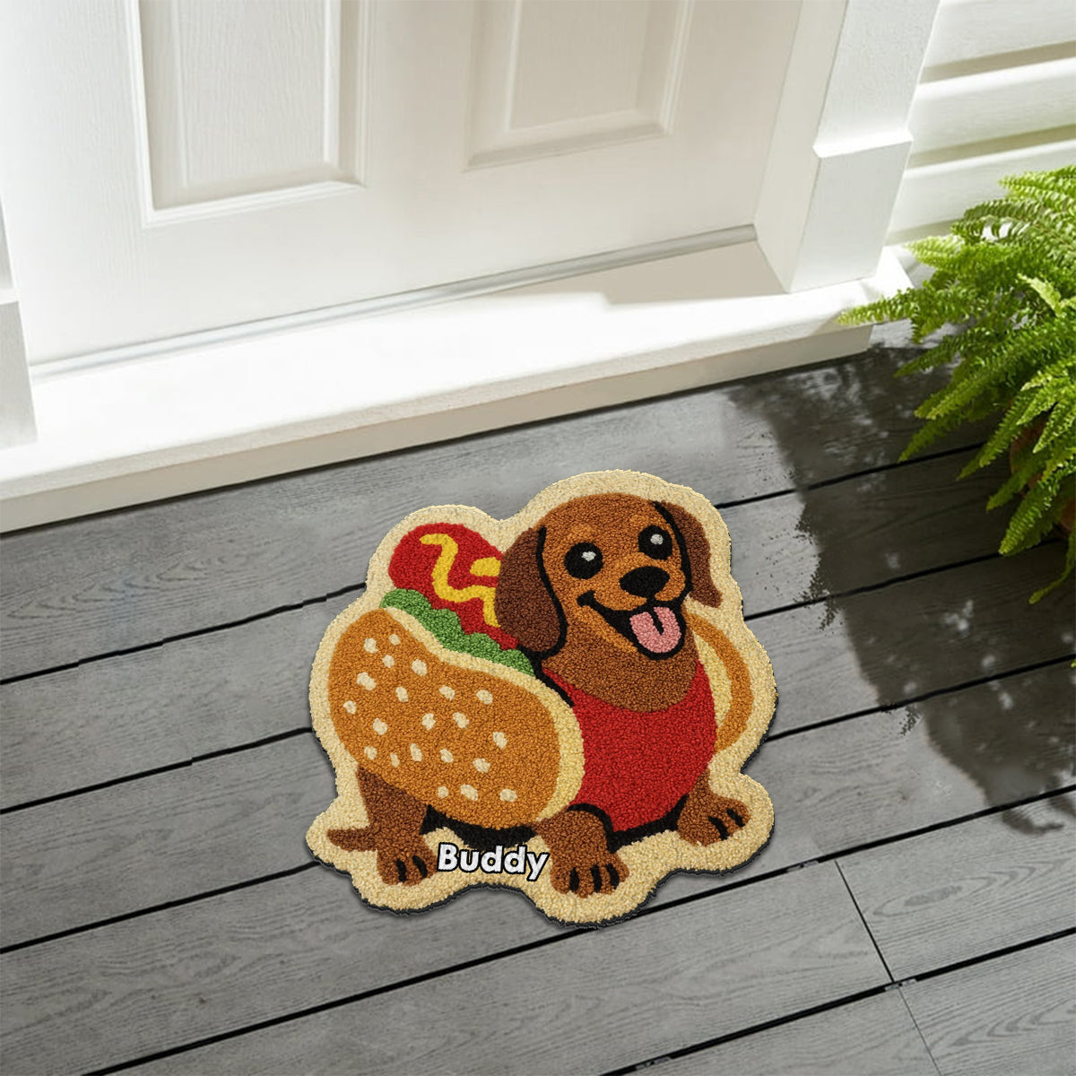 Any Photo Into Rug - Personalized French Bulldog Dog Non-Slip Tufted Rug