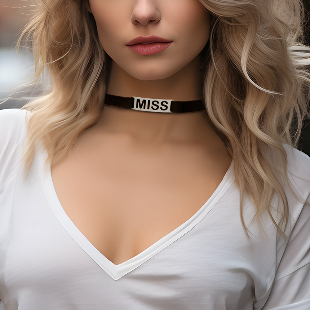 Fashion Gift - Personalized Hollow Text Choker