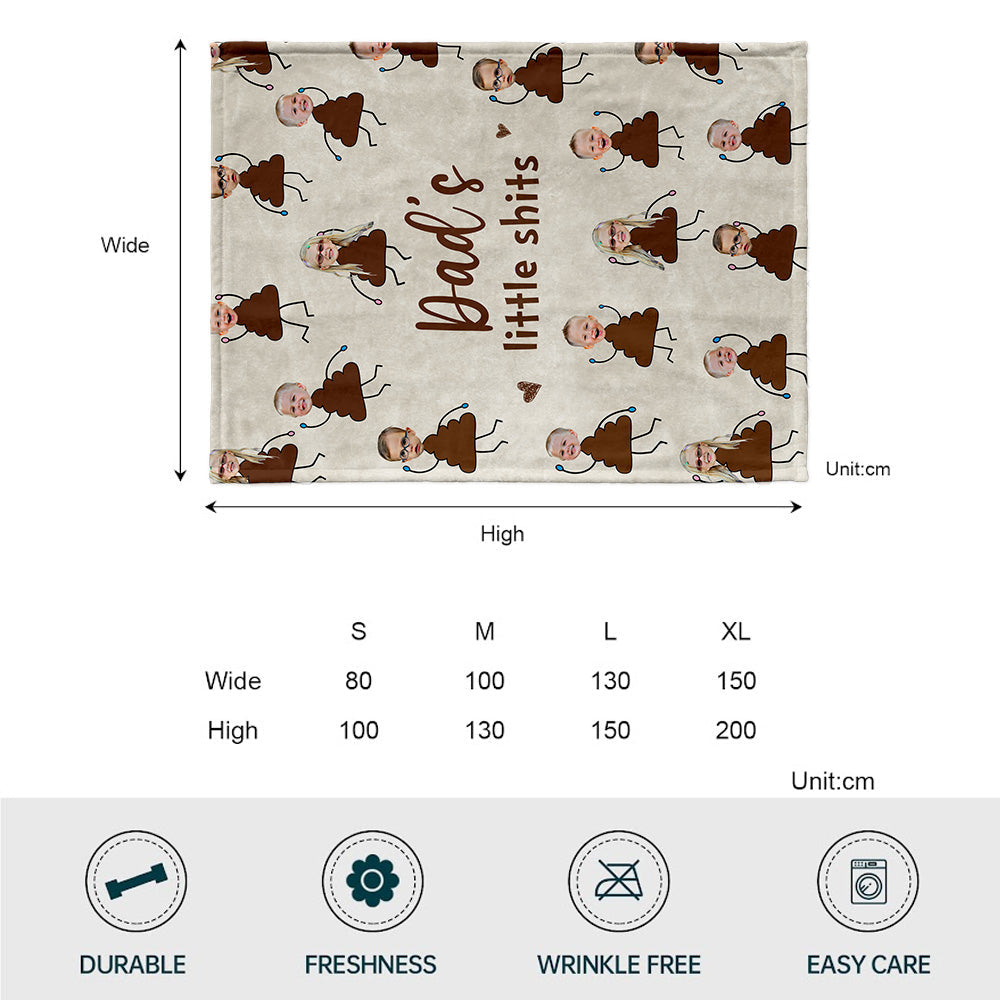 Grandma's Little Cuties - Gift for grandma, mom, dad, grandpa - Personalized Blanket