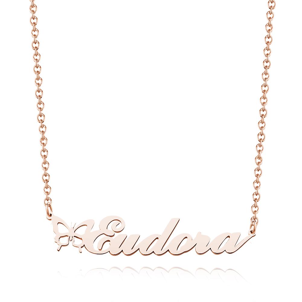 Any Name Butterfly - Personalized Name Necklace