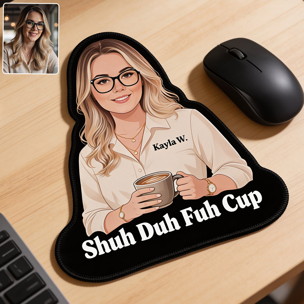 I Hate People - Personalized Colleague Mouse Pad Custom Shape