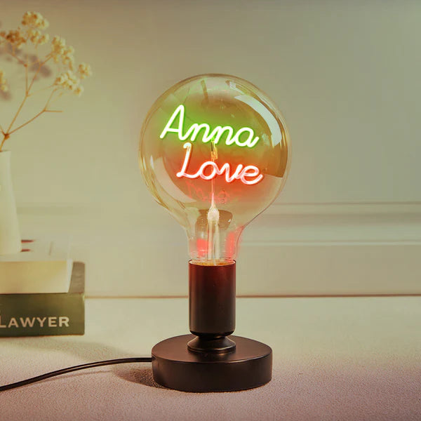 Any Name Light Bulbs - Personalized Any Name Light Bulbs Lamp