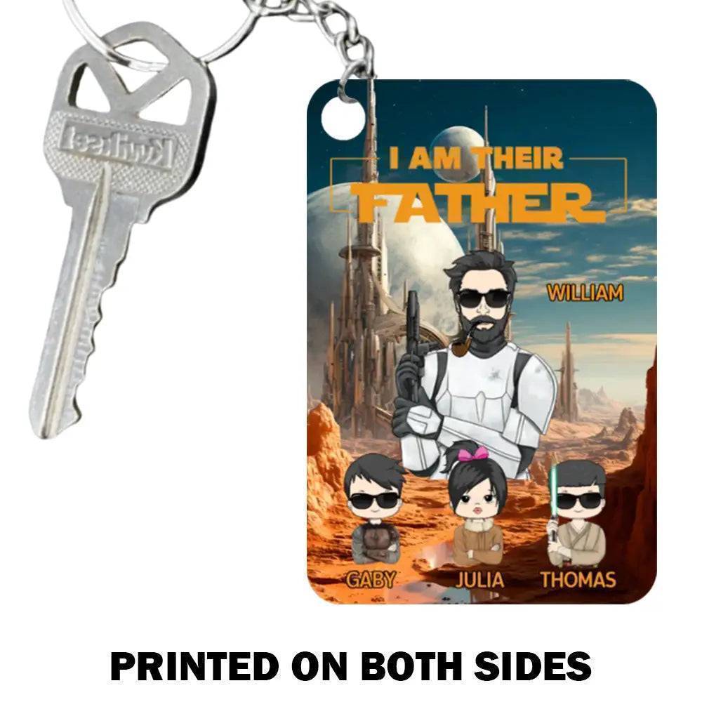 Customizable "I Am Their Father" Acrylic Keychain - Perfect Father's Day Gift