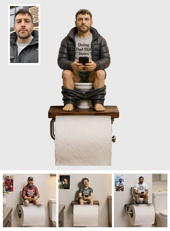 Best Time Of Day - Personalized Father Toilet Paper Holder
