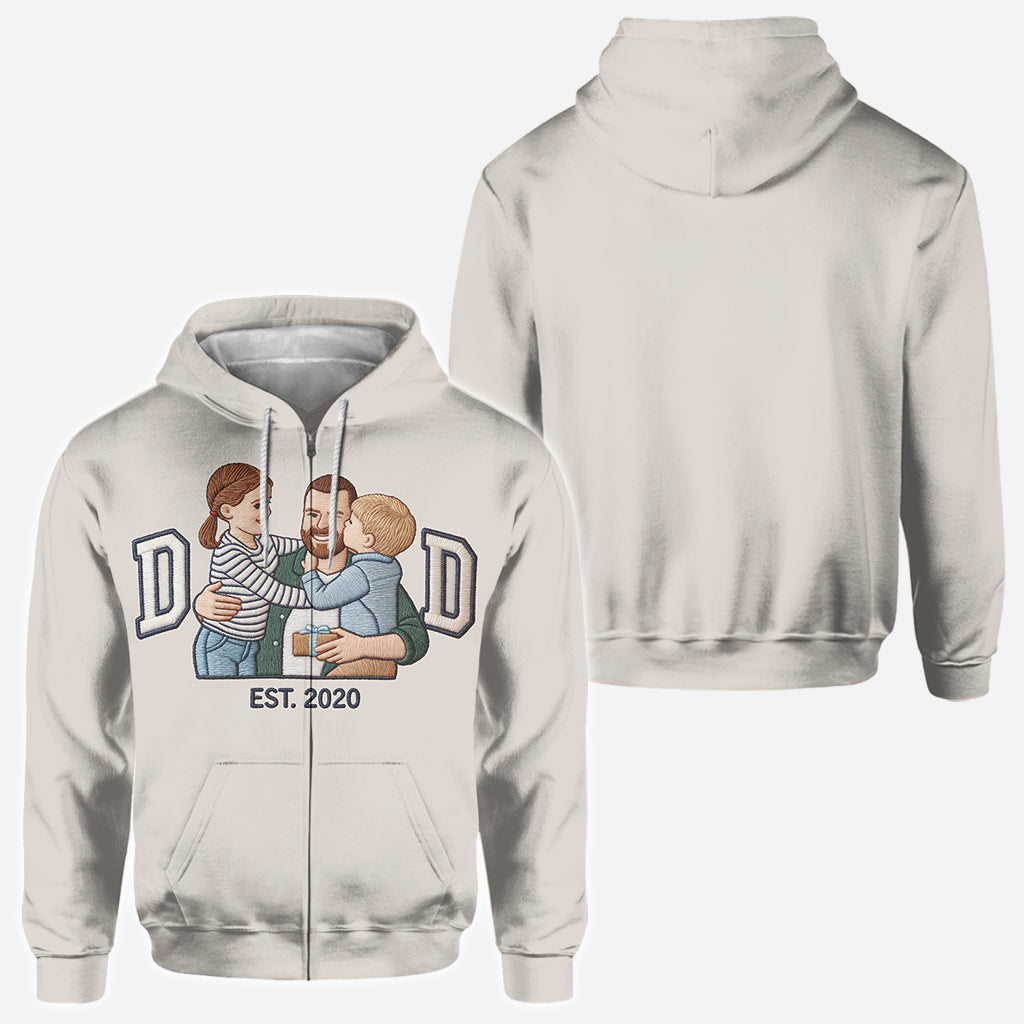 Dad Established - Personalized Father All Over Shirt