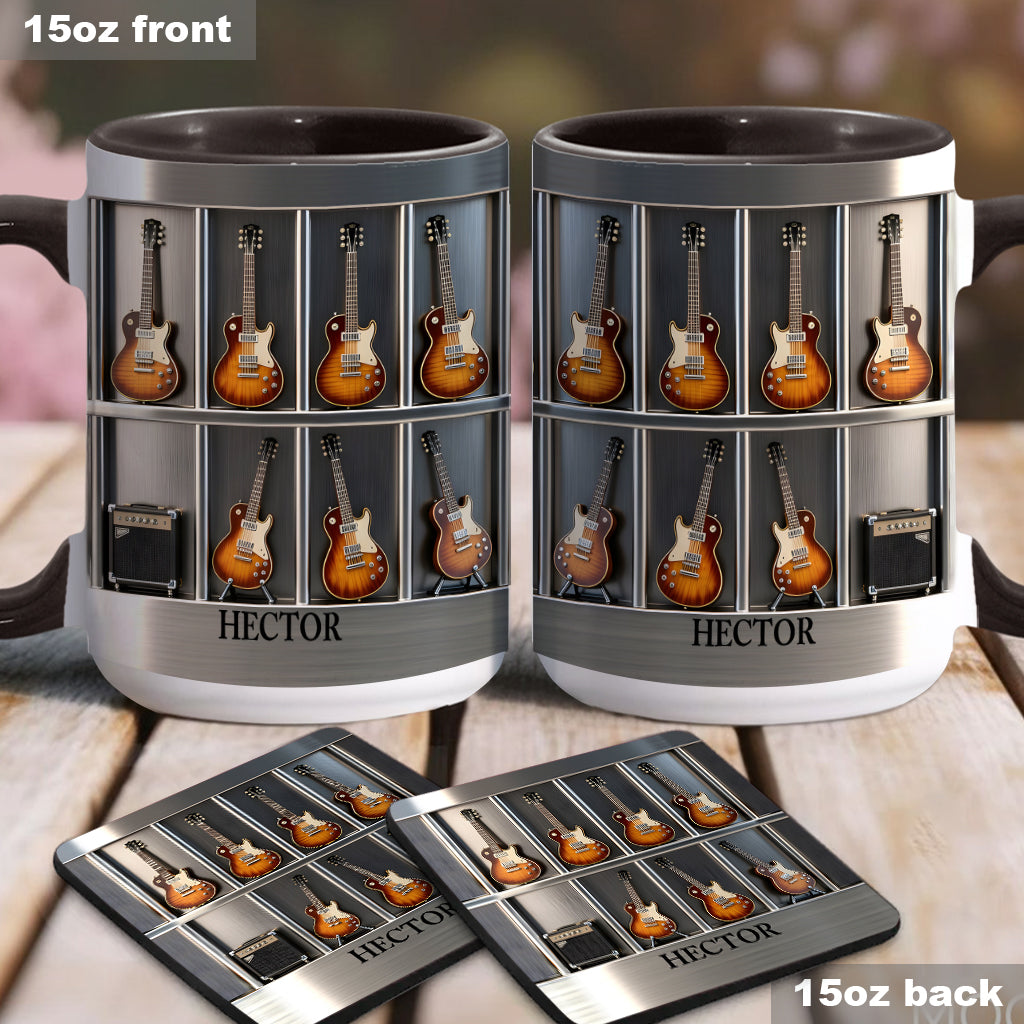 Guitarist - Personalized Guitar Accent Mug & Coaster