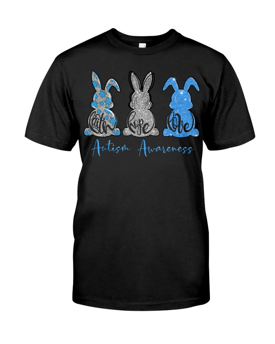 Faith Hope Love - Autism Awareness T-shirt and Hoodie 0520