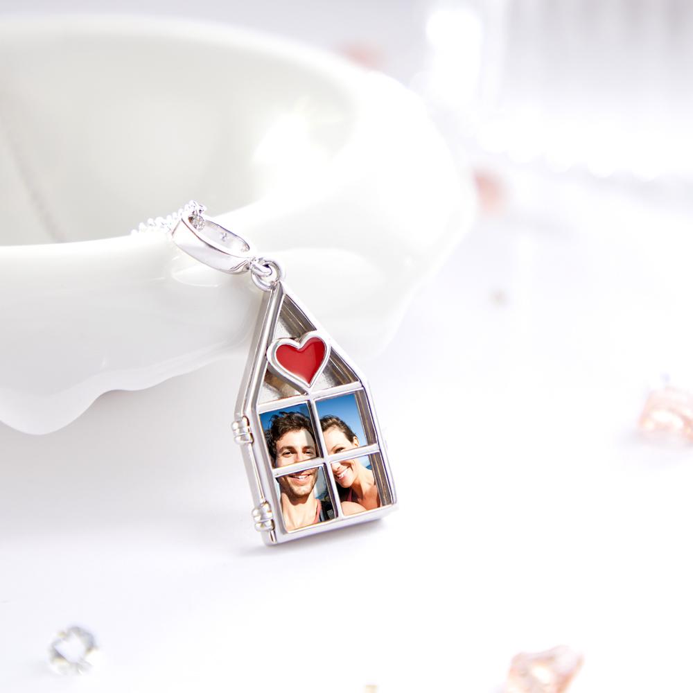 Any Photo House - Personalized Photo House Necklace