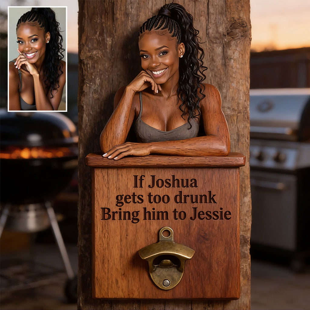 Last Call Landing - Personalized Couple Wall Bottle Opener