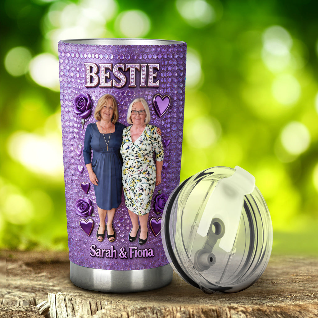 Custom Any Photo - Personalized Bestie Tumbler