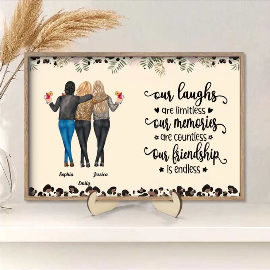 Personalized Sister & Brother Plaque or Cup or Keychain or Ornament, Endless Friendship, Priceless Memories,Custom Gift for Birthday, Christmas, Thanksgiving